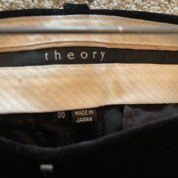 Theory Velvet wide leg bell bottom dress pant - Picture 3 of 4